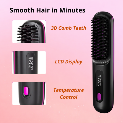 Cordless Hair Straightening Brush