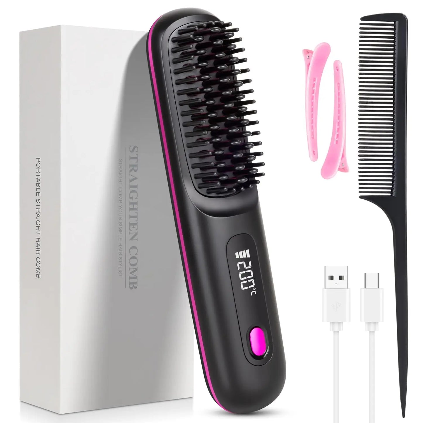 Cordless Hair Straightening Brush